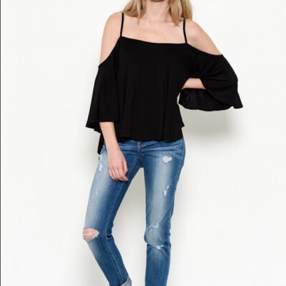 Trendy Off the Shoulder / Cold Shoulder Top - Picture 2 of 6